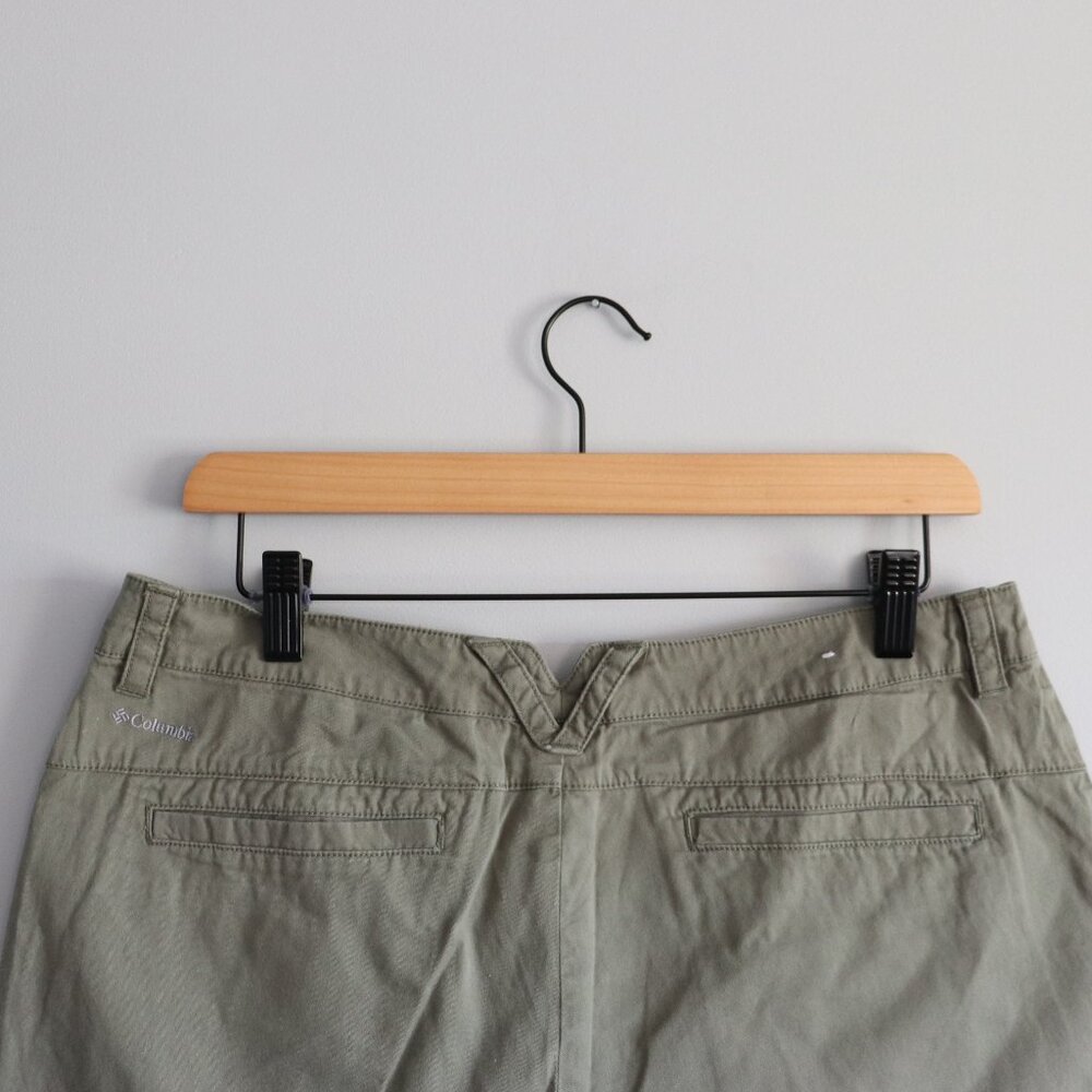 Columbia‎ Women's Sz 10 Green Activewear Cotton Hiking Pocket Athletic Shorts - Picture 5 of 11